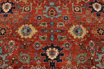 8x10 Rust and Navy Anatolian Traditional Rug