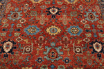 8x10 Rust and Navy Anatolian Traditional Rug