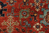 8x10 Rust and Navy Anatolian Traditional Rug