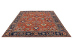 8x10 Rust and Navy Anatolian Traditional Rug