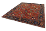 8x10 Rust and Navy Anatolian Traditional Rug