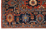 8x10 Rust and Navy Anatolian Traditional Rug