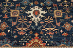 8x10 Navy and Red Anatolian Traditional Rug