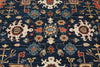 8x10 Navy and Red Anatolian Traditional Rug
