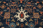 8x10 Navy and Red Anatolian Traditional Rug