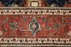 8x10 Navy and Red Anatolian Traditional Rug