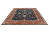 8x10 Navy and Red Anatolian Traditional Rug