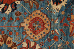 9x12 Light Blue and Multicolor Anatolian Traditional Rug