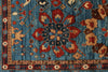 9x12 Light Blue and Multicolor Anatolian Traditional Rug