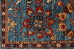 9x12 Light Blue and Multicolor Anatolian Traditional Rug