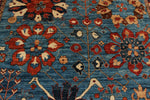 9x12 Light Blue and Multicolor Anatolian Traditional Rug