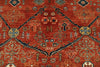 5x7 Rust and Navy Anatolian Traditional Rug