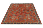 5x7 Rust and Navy Anatolian Traditional Rug