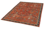 5x7 Rust and Navy Anatolian Traditional Rug