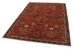 5x7 Rust and Navy Anatolian Traditional Rug