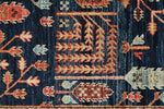 4x16 Navy and Red Anatolian Traditional Runner