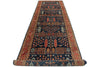 4x16 Navy and Red Anatolian Traditional Runner