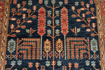 4x16 Navy and Red Anatolian Traditional Runner