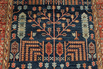 4x16 Navy and Red Anatolian Traditional Runner