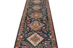 3x14 Navy and Red Anatolian Traditional Runner