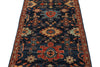 3x8 Navy and Red Anatolian Traditional Runner