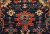 3x8 Navy and Red Anatolian Traditional Runner