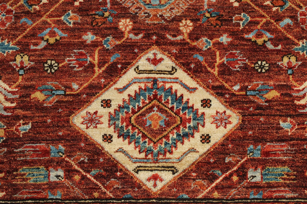 3x12 Brown and Multicolor Anatolian Traditional Runner