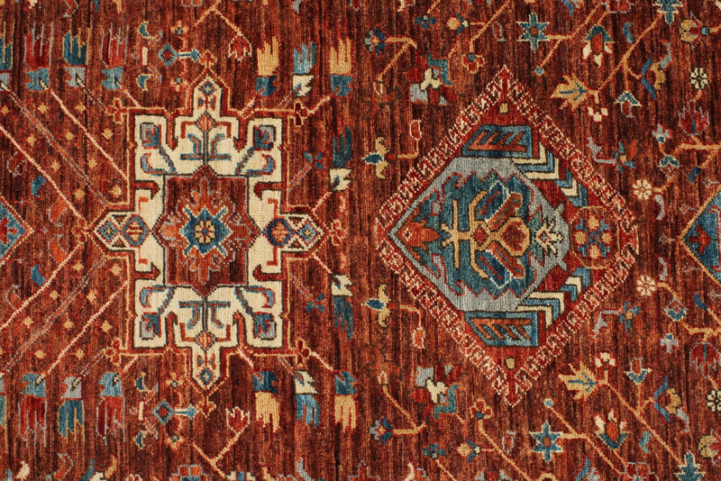 3x12 Brown and Multicolor Anatolian Traditional Runner