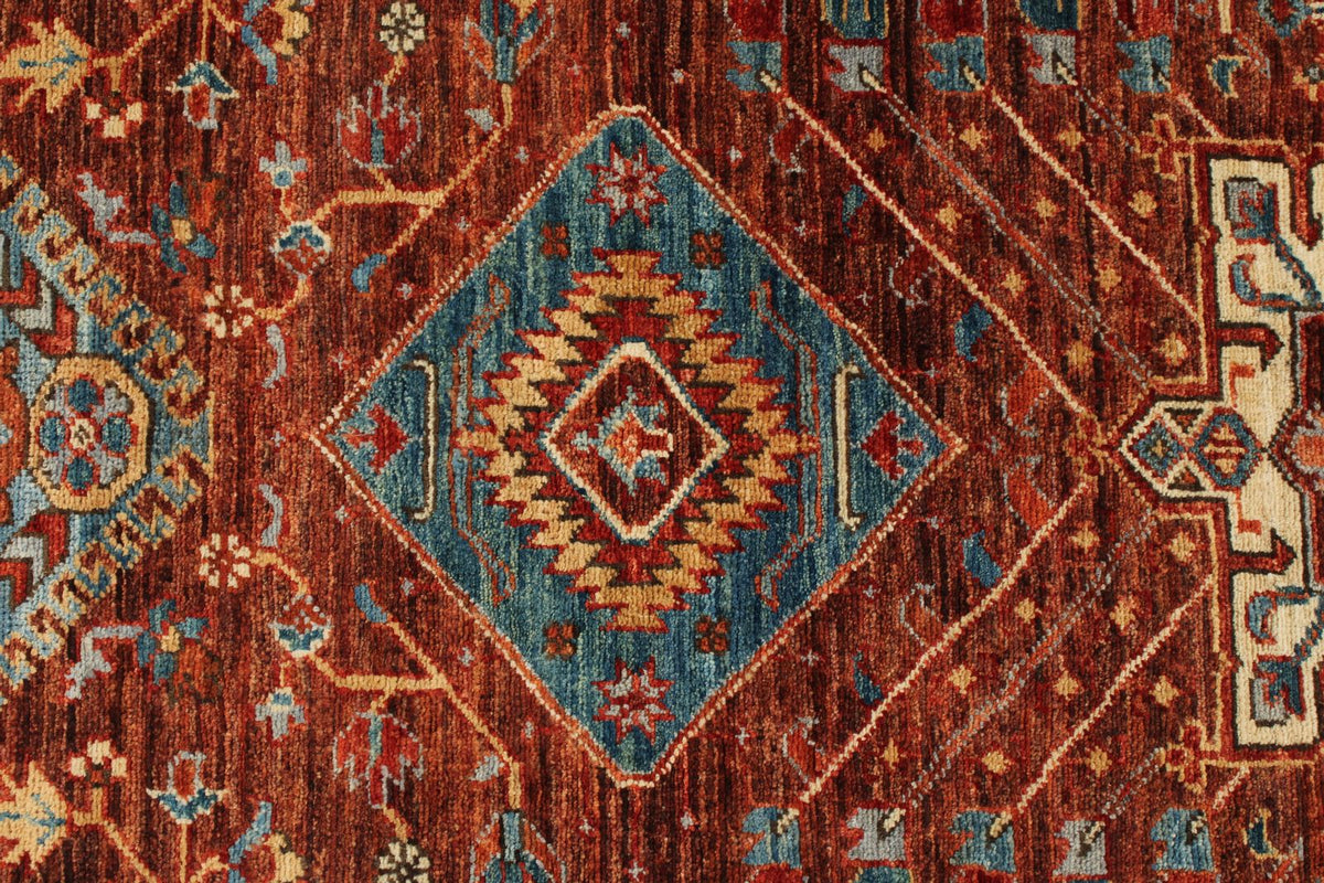 3x12 Brown and Multicolor Anatolian Traditional Runner