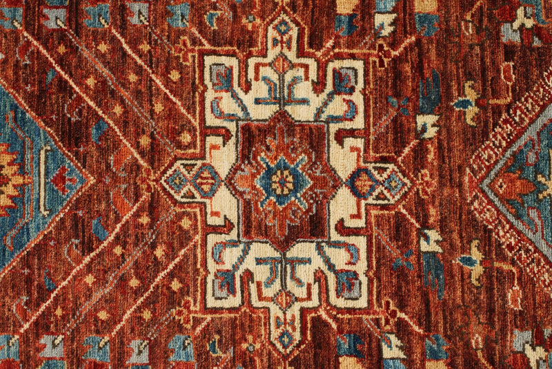 3x12 Brown and Multicolor Anatolian Traditional Runner