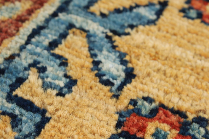 3x9 Navy and Red Anatolian Traditional Runner