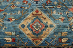 3x8 Navy and Light Blue Anatolian Traditional Runner