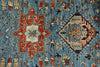 3x8 Navy and Light Blue Anatolian Traditional Runner