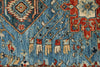 3x8 Navy and Light Blue Anatolian Traditional Runner