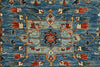 3x8 Navy and Light Blue Anatolian Traditional Runner