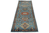 3x8 Navy and Light Blue Anatolian Traditional Runner