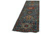 3x8 Navy and Light Blue Anatolian Traditional Runner