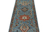 3x8 Navy and Light Blue Anatolian Traditional Runner