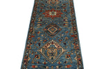 3x8 Navy and Light Blue Anatolian Traditional Runner
