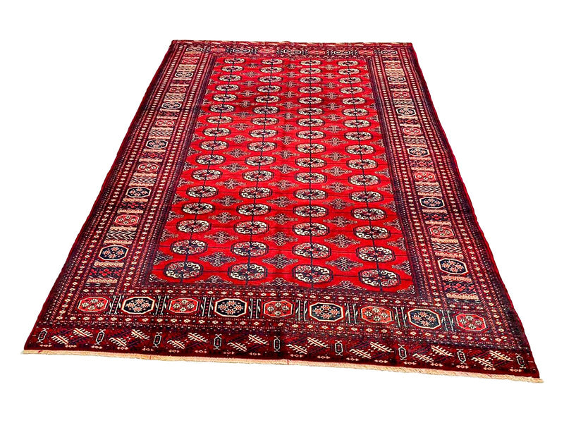 6x9 Red and Red Tribal Rug