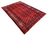 6x9 Red and Red Tribal Rug