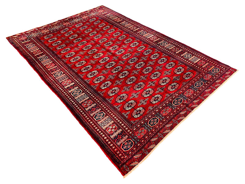 6x9 Red and Red Tribal Rug