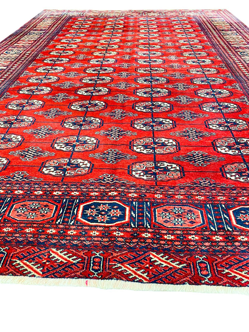 6x9 Red and Red Tribal Rug