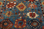 8x10 Light Blue and Green Anatolian Traditional Rug