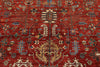 8x10 Rust and Light Blue Anatolian Traditional Rug