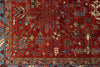 8x10 Rust and Light Blue Anatolian Traditional Rug