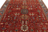 8x10 Rust and Light Blue Anatolian Traditional Rug