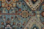 8x10 Light Blue and Gray Anatolian Traditional Rug