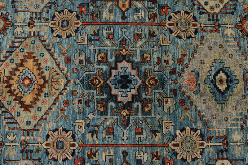 8x10 Light Blue and Gray Anatolian Traditional Rug