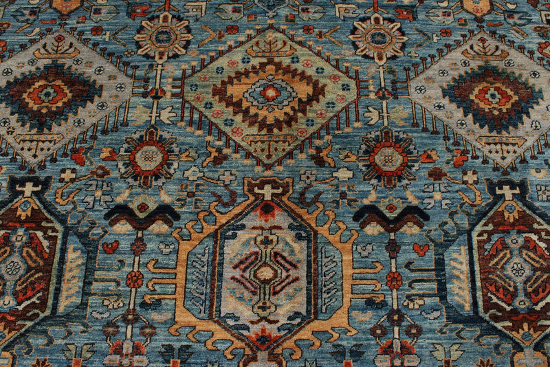 8x10 Light Blue and Gray Anatolian Traditional Rug